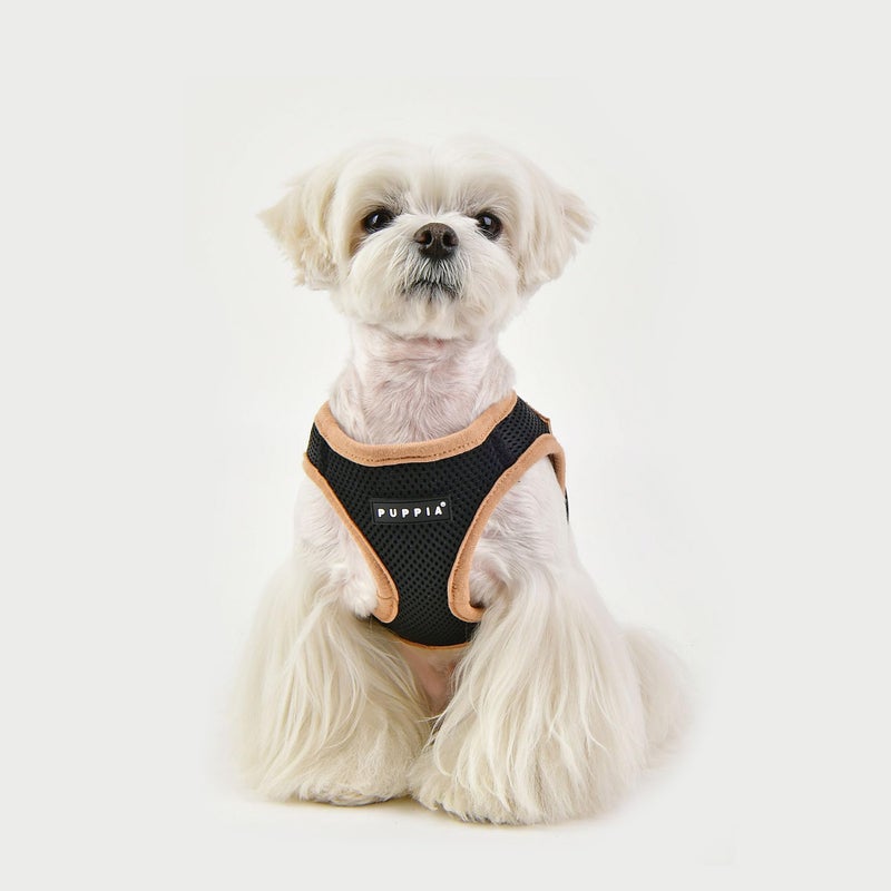 Puppia Soft Vest Harness B II - Black - S - Image 4